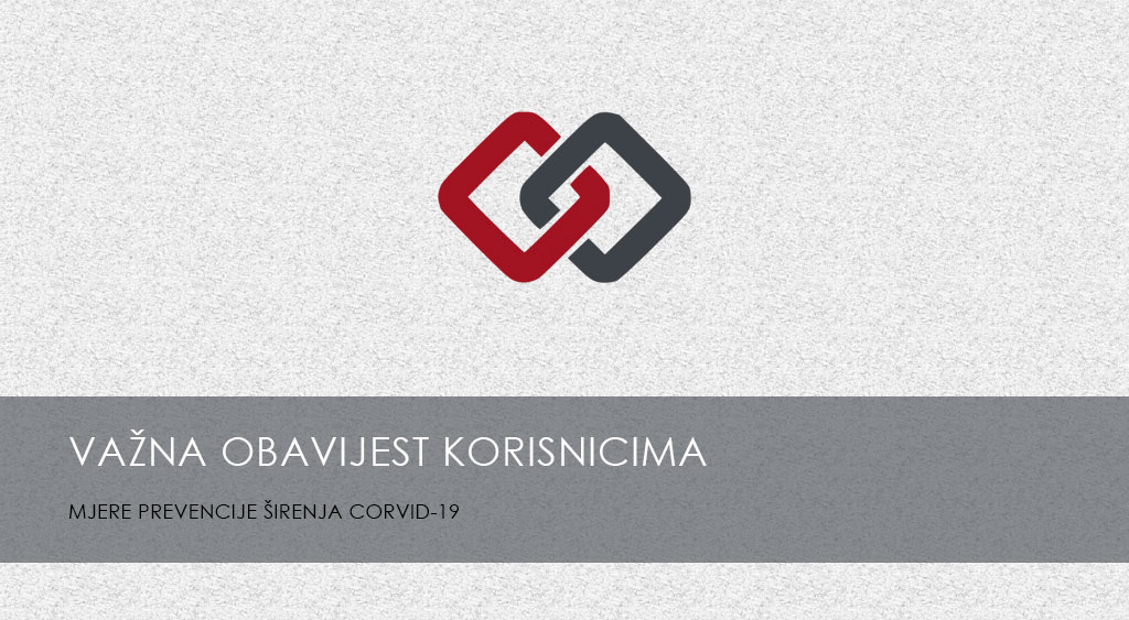 Trenutno pregledavate VAŽNA OBAVIJEST: Rad po posebnom programu – mjere prevencije širenja COVID-19
